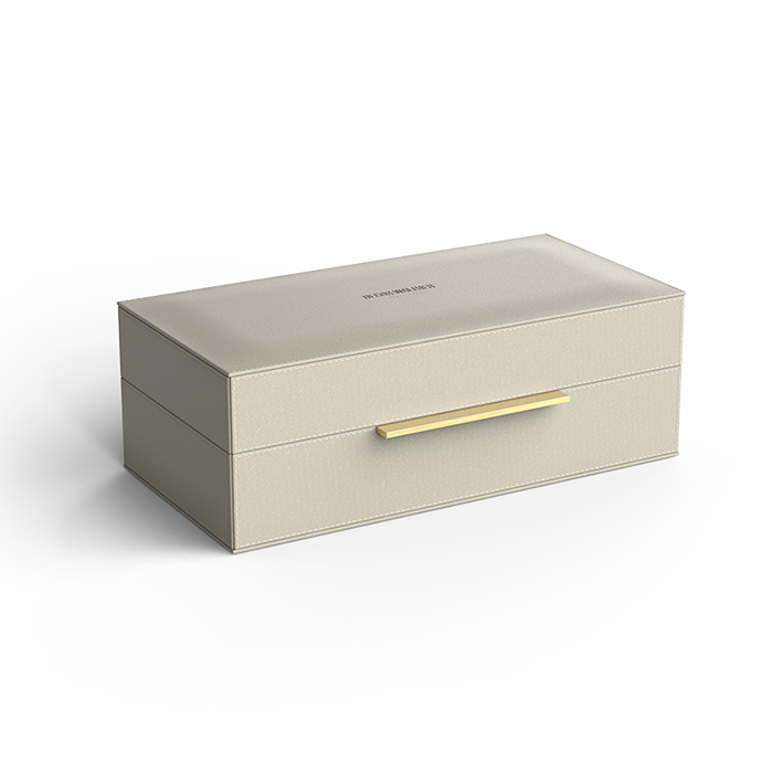 Decor Walther BROWNIE BOX S - универсальная коробка 27х14хh9,5 см, искусственная кожа,, цвет песочный