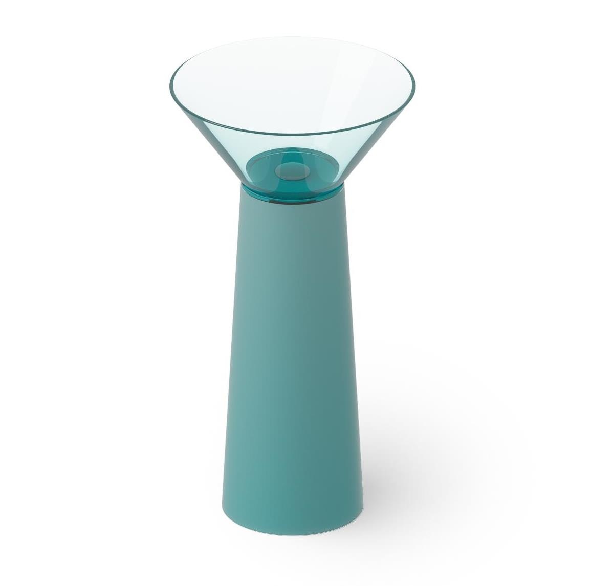 Dea Design Pedestal Basin DD2022 480 R8 Раковина напольная Ø 480 мм (Lake Water Blue)