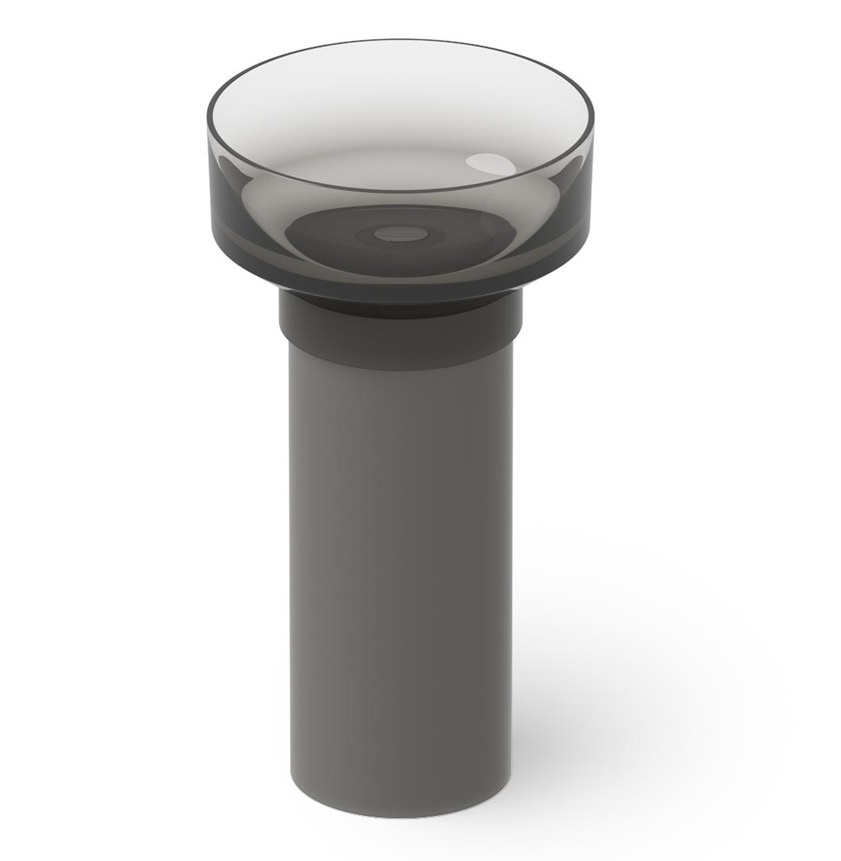 Dea Design Pedestal Basin DD2023 480 R4 Раковина напольная Ø 480 мм (Smoky Black)