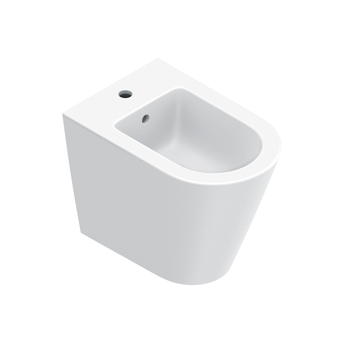 Catalano ZERO Биде напольное 55x35, с 1 отв. под смеситель, покрытие Cataglaze+, без крепежа, цвет белый матовый