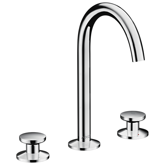 AX One Смеситель для раковины Select 170, на 3 отверстия, со сливом push-open, хром