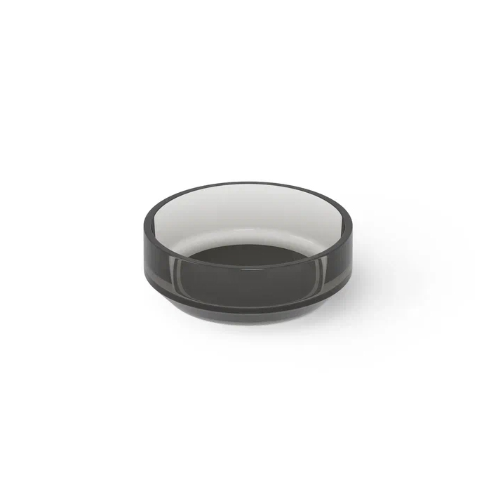 DEA DESIGN Washbasins Раковина настольная 43x43xh15 см, материал: Glasstech прозрачная смола, цвет: Smoky Black R4