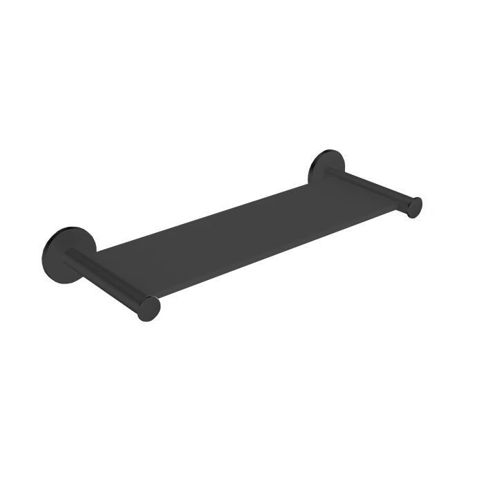 ALMAR Полка 300x120 мм, цвет черный/черный металл брашированный PVD