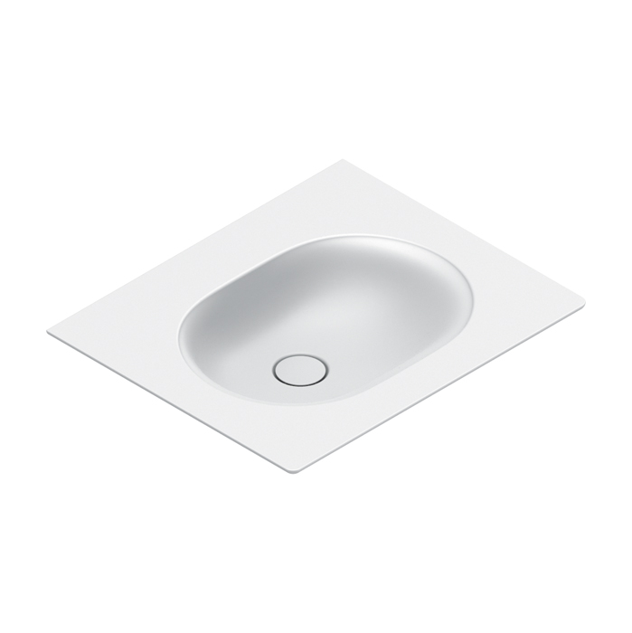 Catalano SFERA Раковина консоль 60x50, без отв. под смеситель, покрытие Cataglaze+, цвет белый матовый