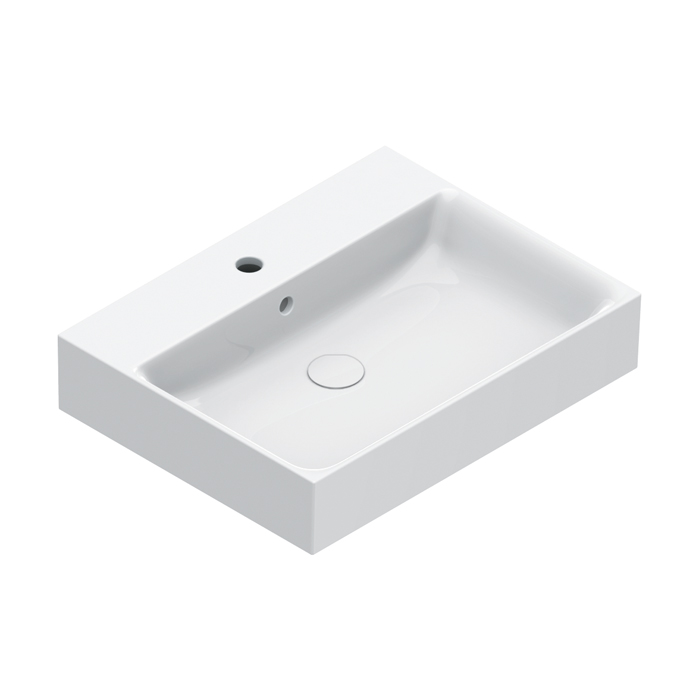 Catalano PREMIUM Раковина 60x47, с 1 отв. под смеситель, покрытие Cataglaze+, цвет белый глянцевый