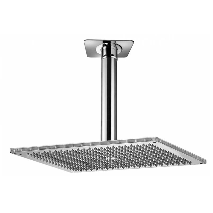 BOSSINI DREAM-RECTANGULAR Верхний душ 400 x 300 mm 1 режим - держателем вертикальным 300 x Ø 36 mm, цвет: хром