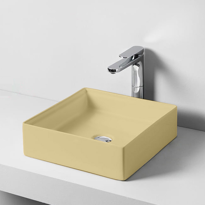 Artceram SCALINO Раковина накладная 38x38 см, цвет: giallo zinco