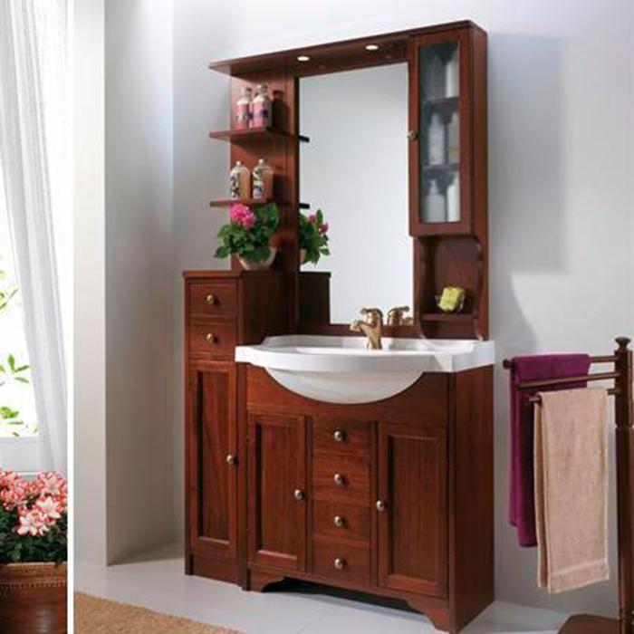 EBAN Giada NEW Тумба левая (SX) без ручек 26x31xh107 см, цвет noce