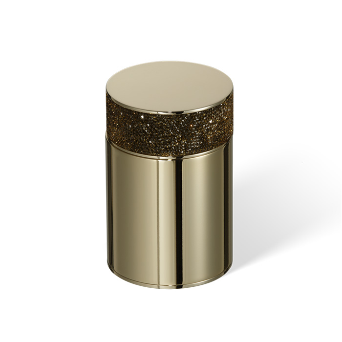 Decor Walther Rocks BMD1 Баночка универсальная 6.5x9.8см, с кристаллами Swarovski®, цвет: золото