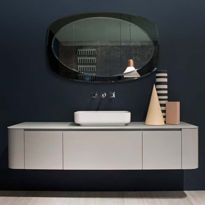 ANTONIO LUPI IL BAGNO Тумба 360х540х375 мм., 1 ящик SLIM H18 Noce Americano, цвет Grigio smog opaco