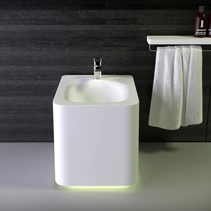 KNIEF Shine Биде напольное 58х39х41 см, с 1 отв под смеситель, цвет белый матовый