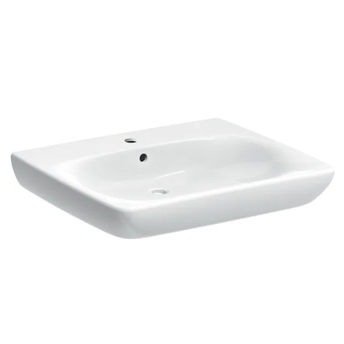 Geberit Selnova Comfort Раковина 650х550х160 мм с 1 отв. под смеситель, для ММГН, цвет белый глянцевый