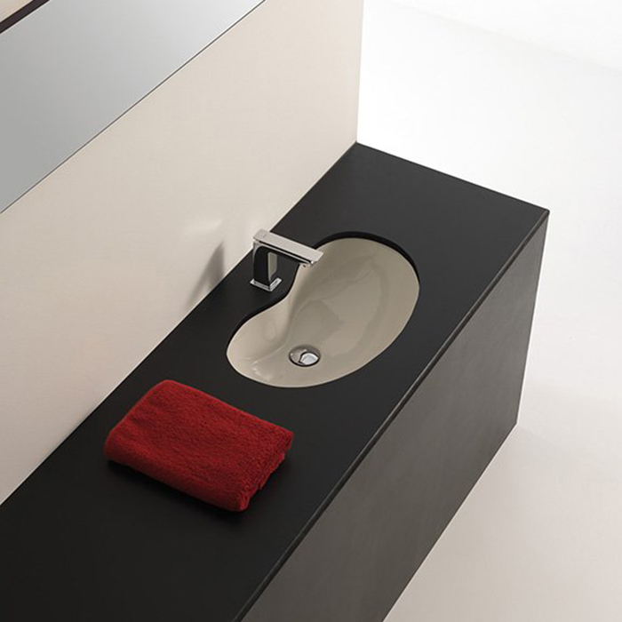 Artceram WASHBASINS IDEA Раковина встраиваемая снизу 60Х37 см, без отв под смеситель, без крепежа ACA001, цвет белый.