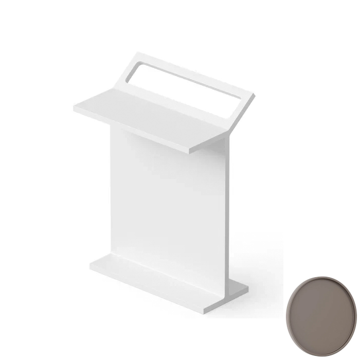 Dea Design Accessories DD3004 500 6 Столик с держателем полотенца (Grey Brown)