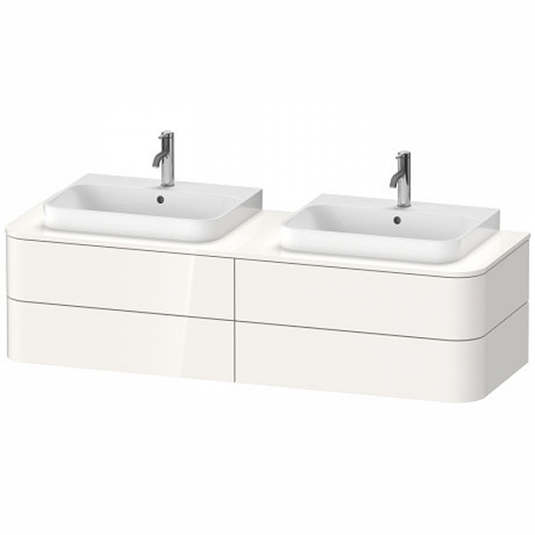 Duravit Happy D.2 Plus Тумба подвесная 408x1600x550мм 4 ящика, цвет: stone grey satin matt