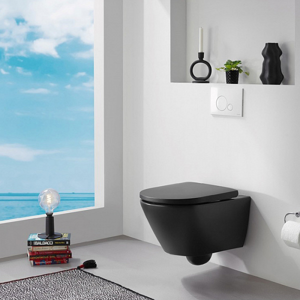 Duravit D-Neo Унитаз подвесной Duravit Rimless®, цвет антрацит матт (СПЕЦЦЕНА)