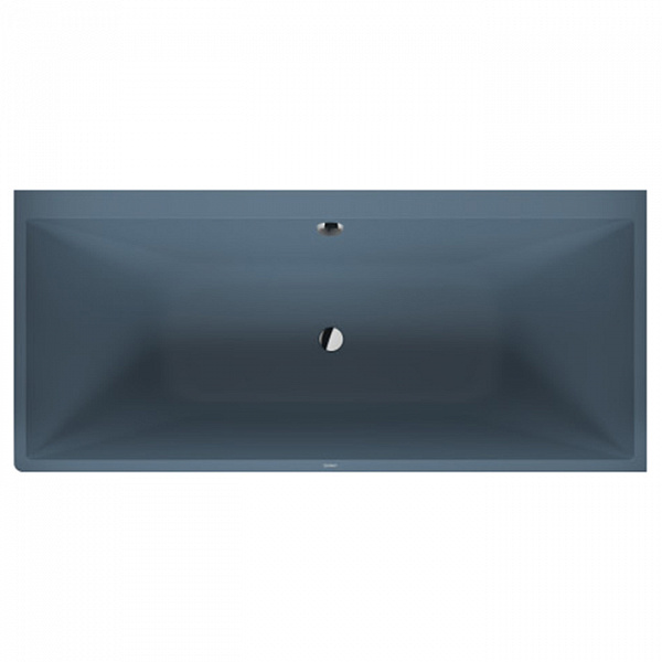 Duravit Vitrium Ванна прямоугольная правый угол 1800x800мм, с ножками, с2 наклонами для спины, цвет синий матовый