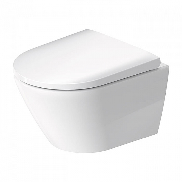 Duravit D-Neo Унитаз подвесной 258809, 480х370 мм, укороченный, безободковый, с сиденьем микролифт 002169, цвет: белый (Спец.цена из наличия)