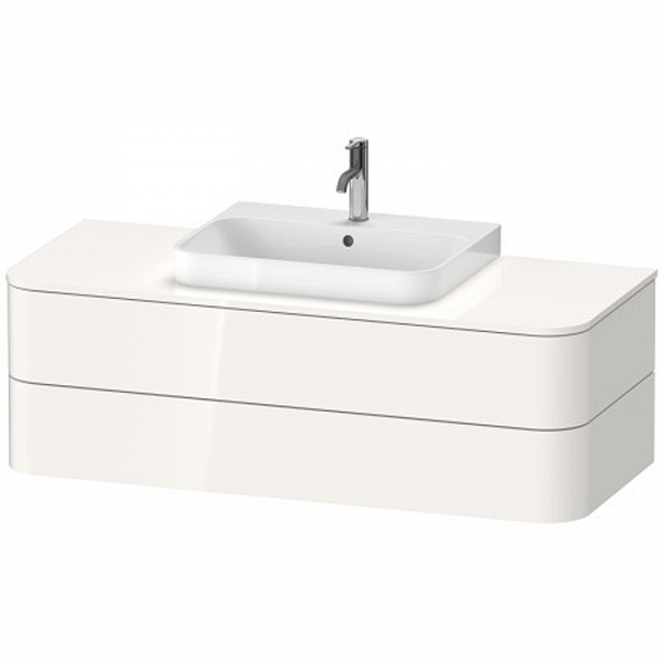 Duravit Happy D.2 Plus Тумба подвесная 408x1300x550мм 2 ящика, цвет: белый глянцевый