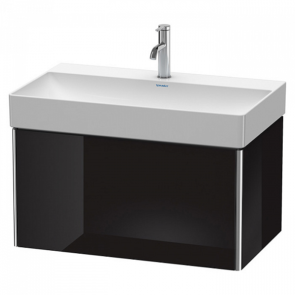 Duravit XSquare Тумба под раковину 784х460х397 мм., подвесная, 1 ящик, для раковины DuraSquare 235380, цвет черный глянцевый
