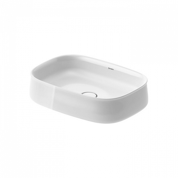 Duravit Zencha Раковина накладная 55х39х14 см, без отв под смеситель, цвет белый гляневый