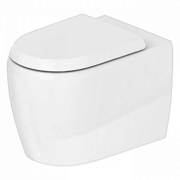 Duravit Qatego Унитаз напольный безободковый 390х600 мм,HygieneGlaze , цвет белый