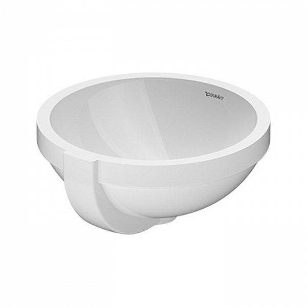 DURAVIT ARCHITEC Раковина Ø325 мм., встраиваемая снизу, без отверстий для смесителя, с переливом, с креплением, цвет белый