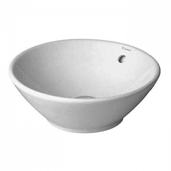 Duravit Bacino Раковина круглая 42 cm с переливом, без отв под смеситель, вкл. крепление, цвет белый (Спец.цена из наличия)