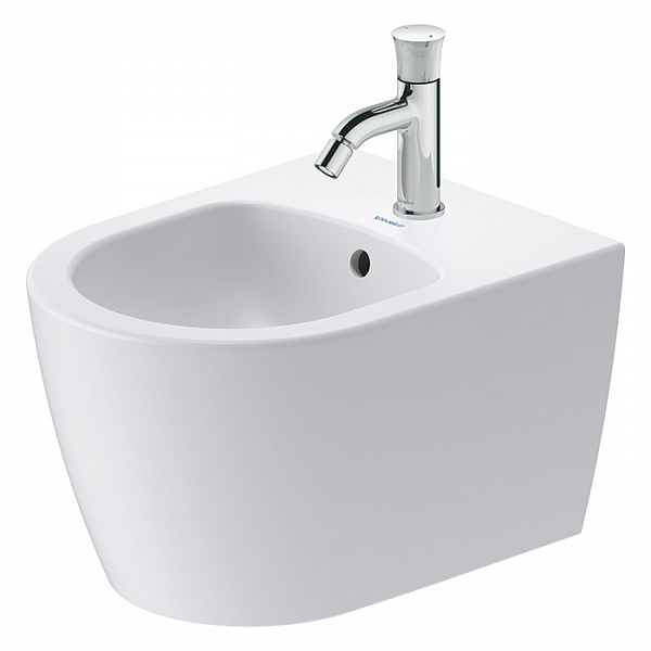 DURAVIT Bento Starck Box Биде подвесное 370 x 480 мм, с 1 отв под смеситель, HygieneGlaze, белый матовый