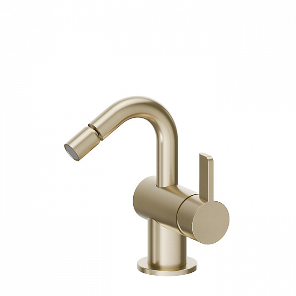 Newform Blink Chic Смеситель для биде с донным клапаном, цвет: PVD brushed pale gold