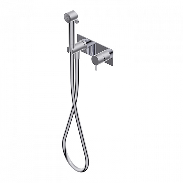 Ritmonio Toilet accessories Гигиенический душ из латуни со смесителем, внешняя часть (для встр. части PM0000F), цвет: Brushed