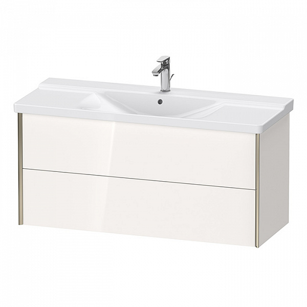 Duravit P3 Comforts Раковина для мебели, с перел., с 1 отв. под смес., вкл. заглушку для перелива, хром, 1250x500мм, Цвет: Белый